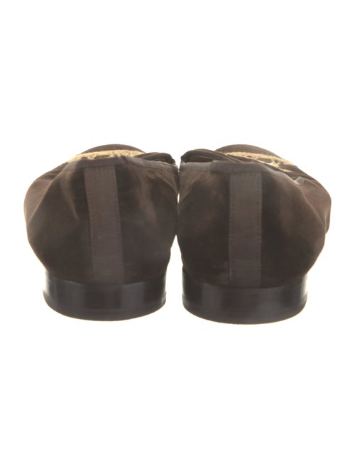 Stubbs & Wootton Velvet Graphic Print Loafers