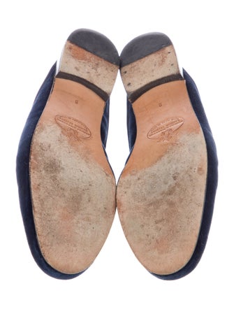 Stubbs & Wootton Velvet Embroidered Accent Mules