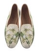 Stubbs & Wootton Canvas Floral Print Loafers