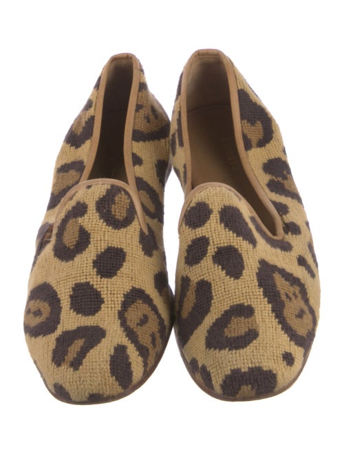 Stubbs & Wootton Animal Print Loafers