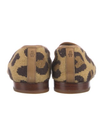 Stubbs & Wootton Animal Print Loafers