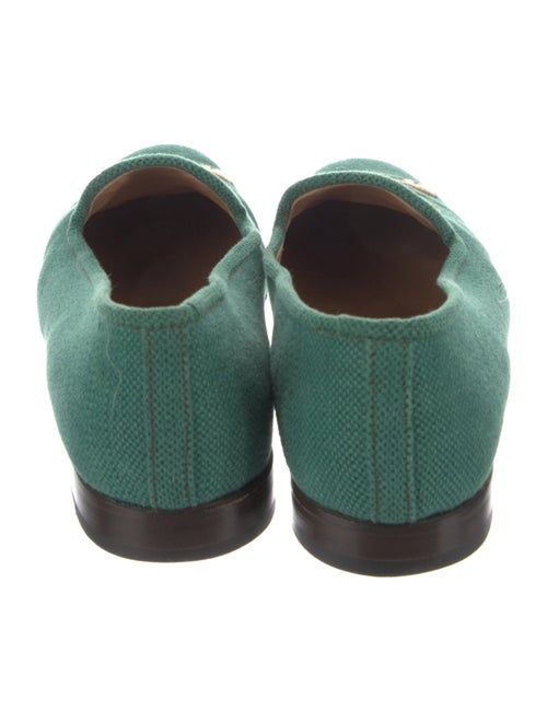 Stubbs & Wootton Canvas Embroidered Accent Loafers