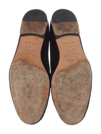 Stubbs & Wootton Velvet Embroidered Accent Loafers