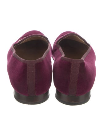 Stubbs & Wootton Velvet Embroidered Accent Loafers