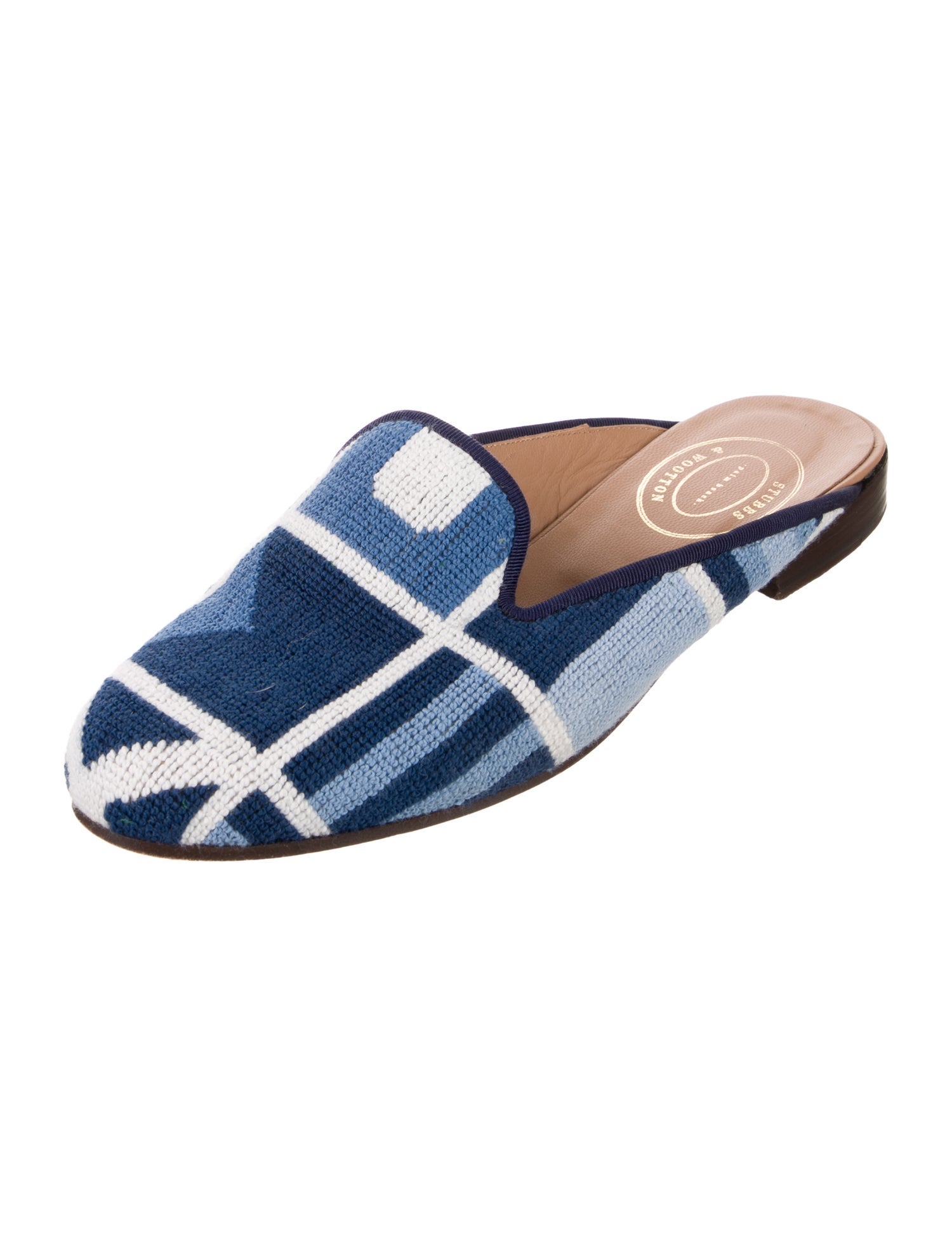 Stubbs & Wootton Patterned Mules