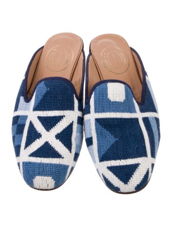 Stubbs & Wootton Patterned Mules