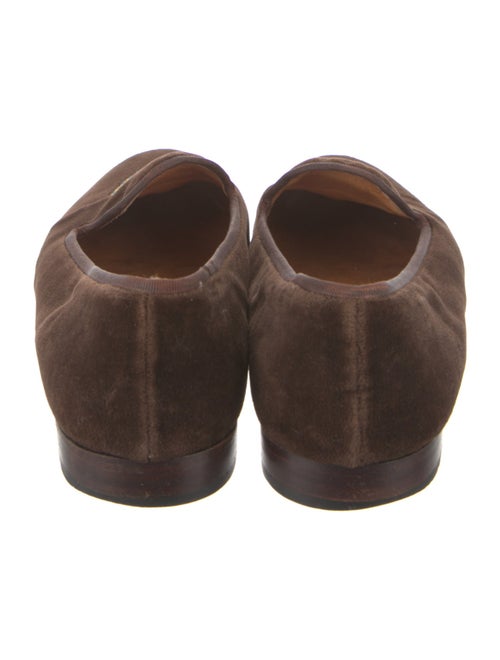 Stubbs & Wootton Suede Embroidered Accent Loafers