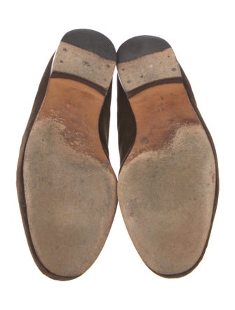 Stubbs & Wootton Suede Embroidered Accent Loafers