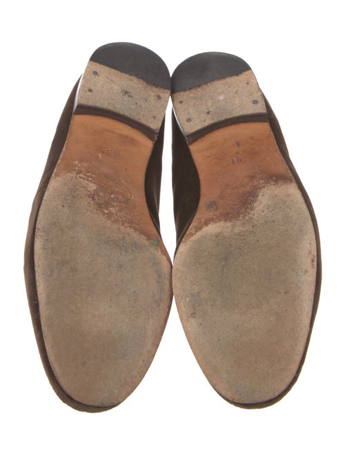 Stubbs & Wootton Suede Embroidered Accent Loafers