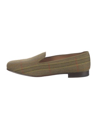 Stubbs & Wootton Felt Tweed Pattern Loafers