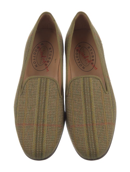 Stubbs & Wootton Felt Tweed Pattern Loafers