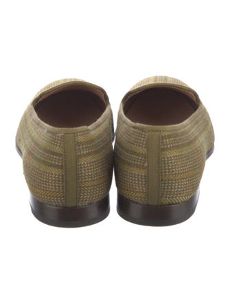 Stubbs & Wootton Felt Tweed Pattern Loafers