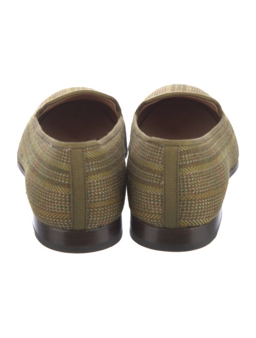 Stubbs & Wootton Felt Tweed Pattern Loafers