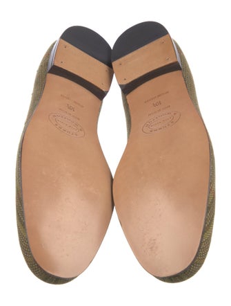 Stubbs & Wootton Felt Tweed Pattern Loafers