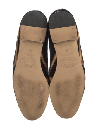 Stubbs & Wootton Velvet Printed Loafers