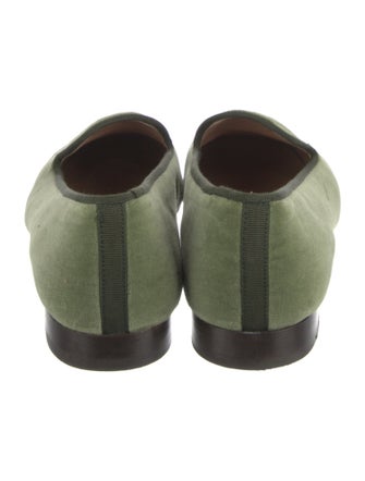 Stubbs & Wootton Velvet Embroidered Accent Loafers