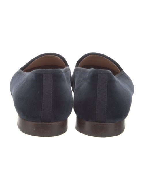 Stubbs & Wootton Velvet Embroidered Accent Loafers