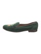 Stubbs & Wootton Velvet Embroidered Accent Loafers