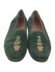 Stubbs & Wootton Velvet Embroidered Accent Loafers