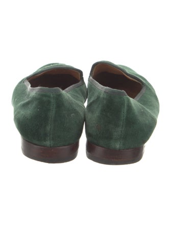 Stubbs & Wootton Velvet Embroidered Accent Loafers