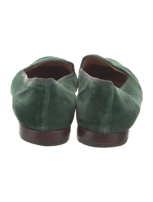 Stubbs & Wootton Velvet Embroidered Accent Loafers