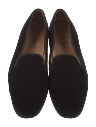 Stubbs & Wootton Velvet Grosgrain Trim Loafers