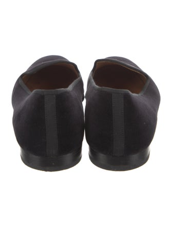 Stubbs & Wootton Velvet Grosgrain Trim Loafers