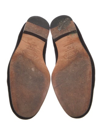 Stubbs & Wootton Velvet Grosgrain Trim Loafers