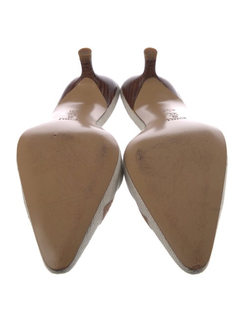 Stubbs & Wootton Canvas Embroidered Accent Mules