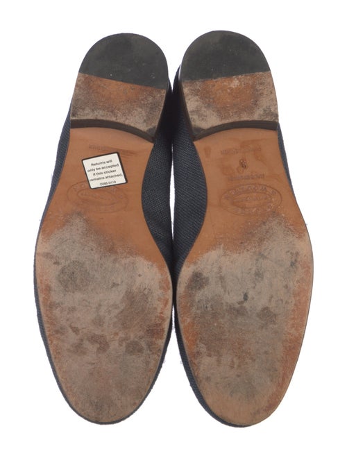 Stubbs & Wootton Denim Embroidered Accent Loafers