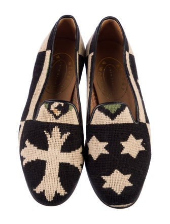 Stubbs & Wootton Canvas Patterned Loafers