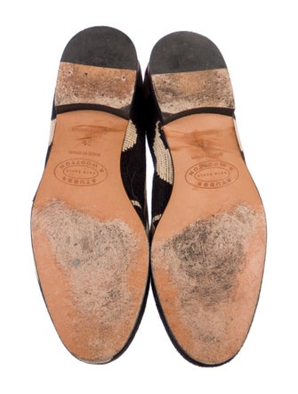 Stubbs & Wootton Canvas Patterned Loafers