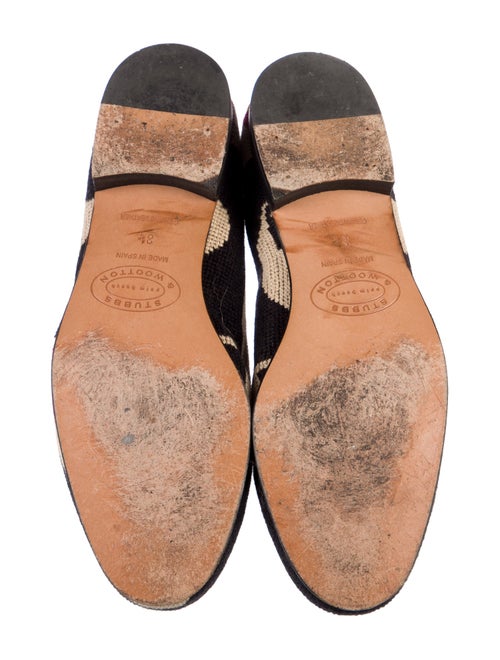 Stubbs & Wootton Canvas Patterned Loafers