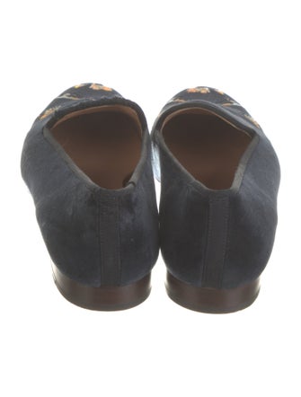 Stubbs & Wootton Velvet Patterned Loafers