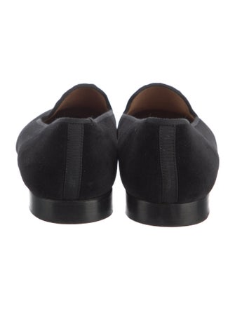 Stubbs & Wootton Velvet Embroidered Accent Loafers