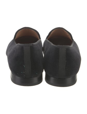 Stubbs & Wootton Velvet Embroidered Accent Loafers