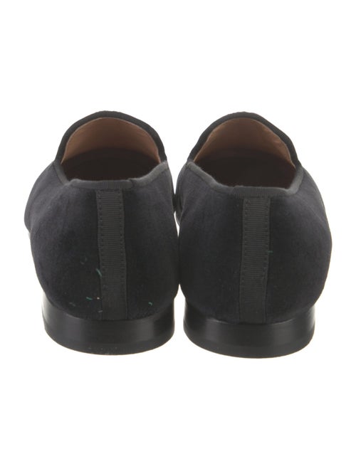 Stubbs & Wootton Velvet Embroidered Accent Loafers