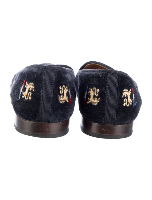 Stubbs & Wootton Suede Printed Loafers