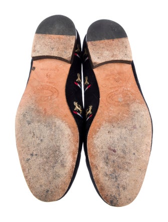 Stubbs & Wootton Suede Printed Loafers