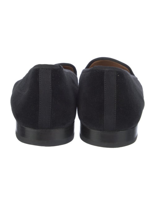 Stubbs & Wootton Velvet Embroidered Accent Loafers