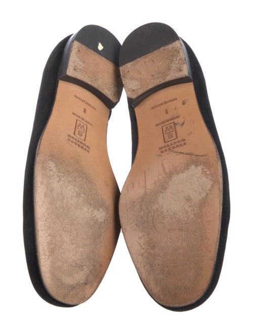 Stubbs & Wootton Velvet Embroidered Accent Loafers