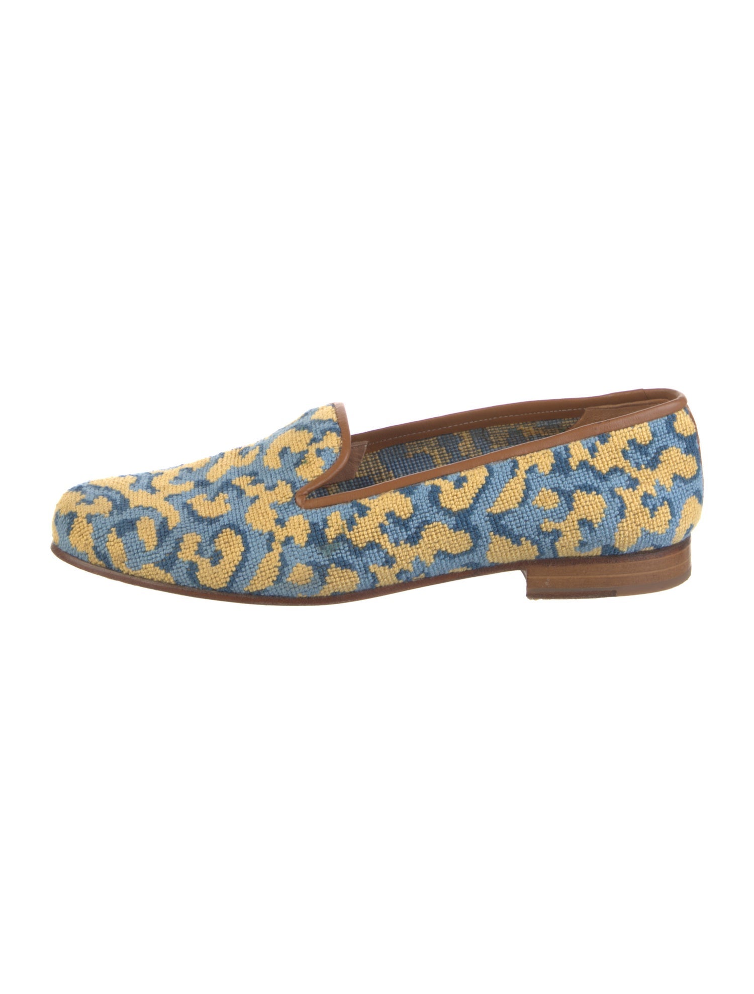 Stubbs & Wootton Canvas Printed Loafers