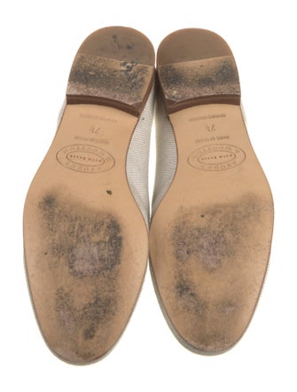 Stubbs & Wootton Canvas Colorblock Pattern Loafers