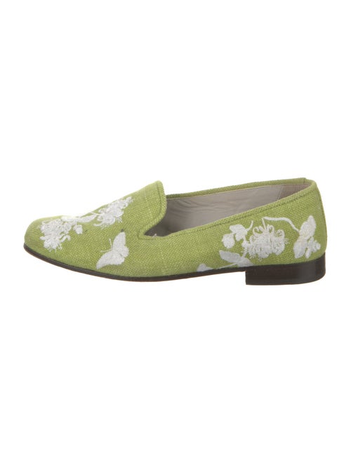 Stubbs & Wootton Floral Print Loafers