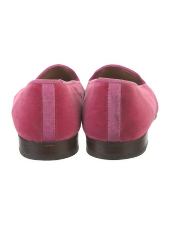Stubbs & Wootton Velvet Embroidered Accent Loafers