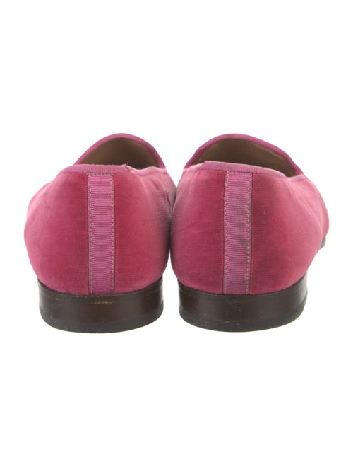 Stubbs & Wootton Velvet Embroidered Accent Loafers