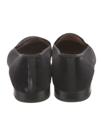 Stubbs & Wootton Velvet Embroidered Accent Loafers