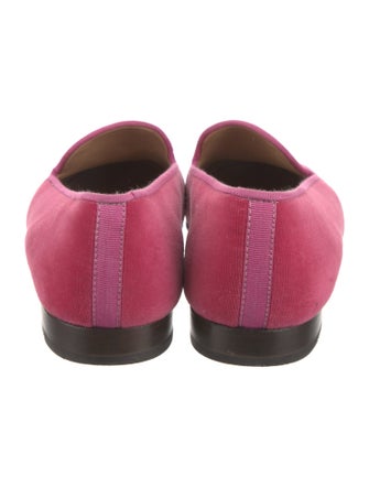 Stubbs & Wootton Velvet Embroidered Accent Loafers