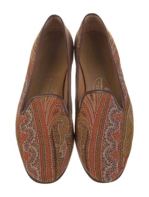 Stubbs & Wootton Paisley Print Loafers