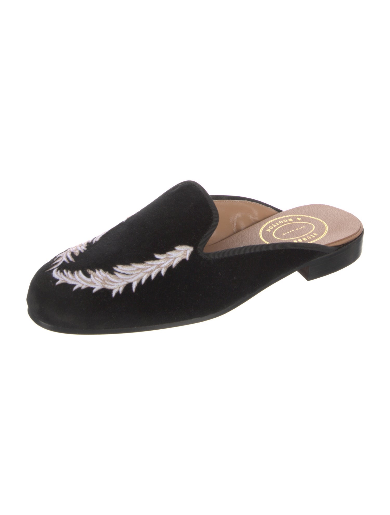 Stubbs & Wootton Velvet Mules w/ Tags